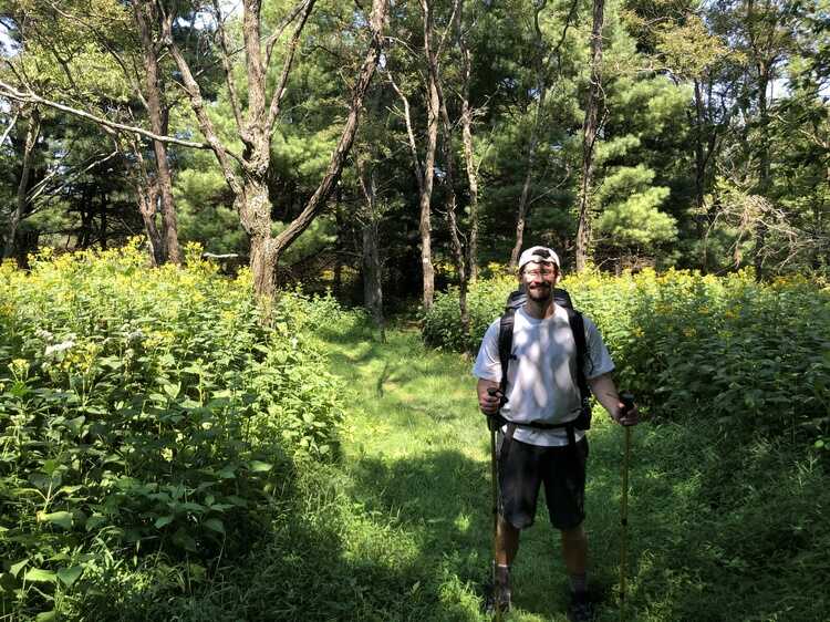 Hiking in Thurmond Chatham Game Land