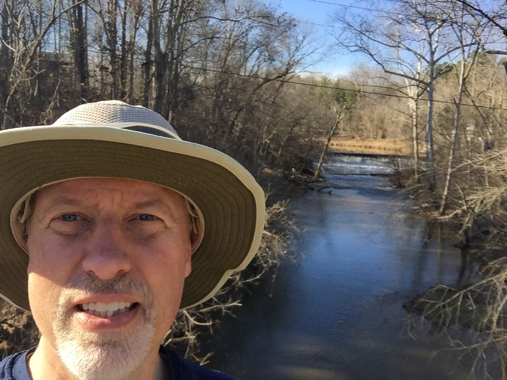Hiking beside the Eno River